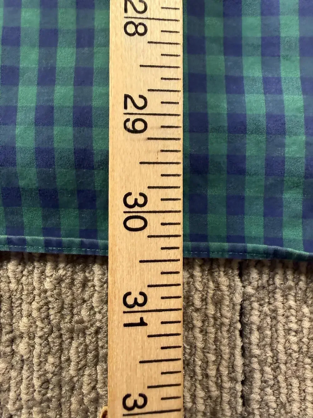 Charles Tyrwhitt Shirt Mens Large Green Check Long Sleeve Button Down Non-Iron